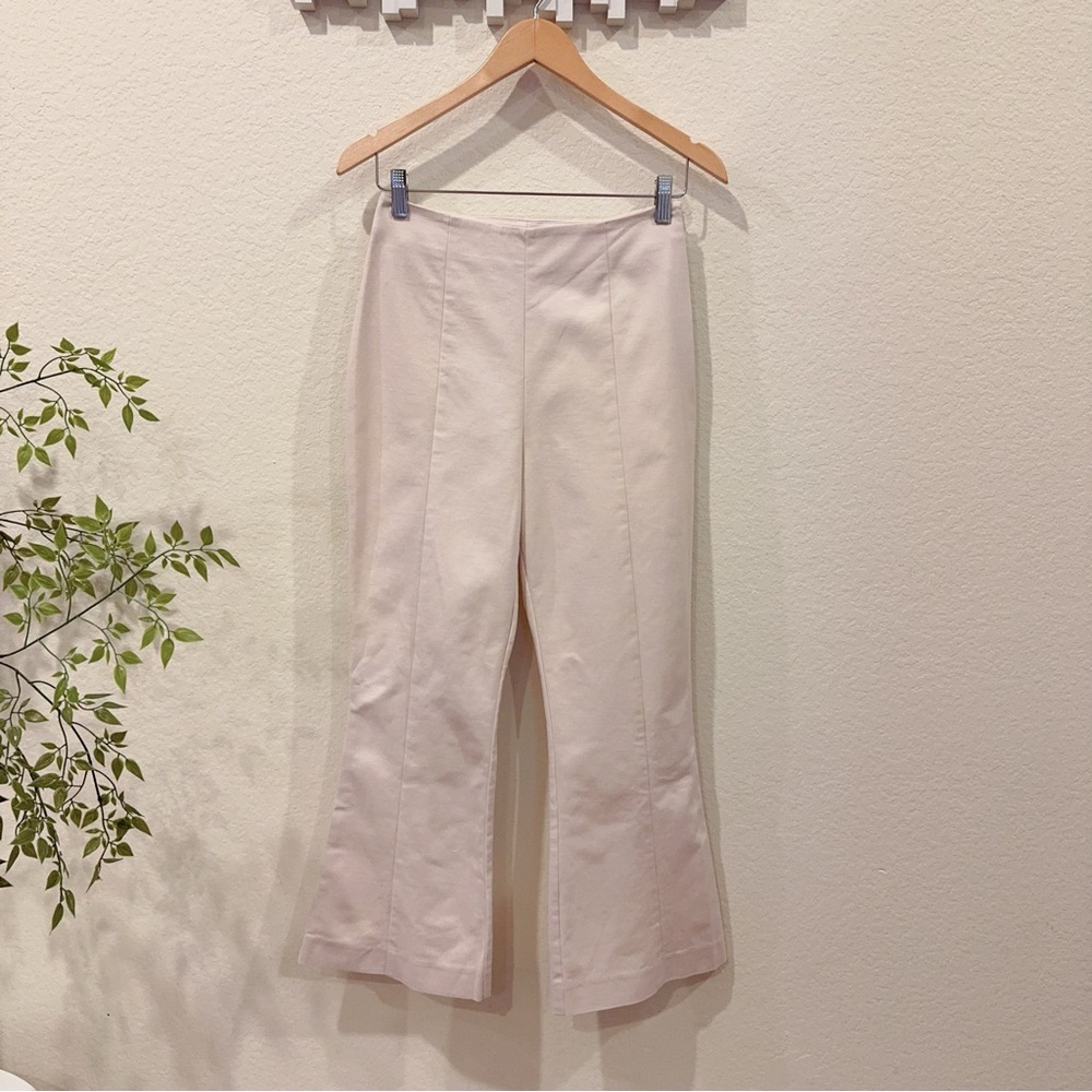 Keepsake the Label Nude Flare Cotton Cropped Trouser Pants Size S Preowned - Picture 2 of 9